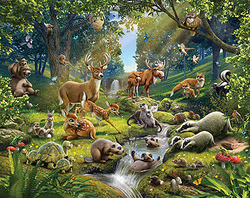 Sounds of forest animals
